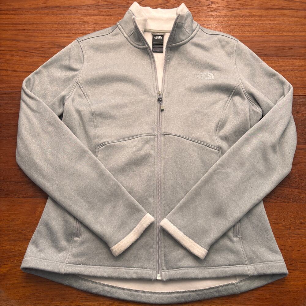 The North Face Women's Silver Gray Full Zip Jacket Size Large